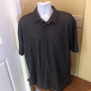 Pendleton Mens Pocket Polo Shirt Size XL Gray